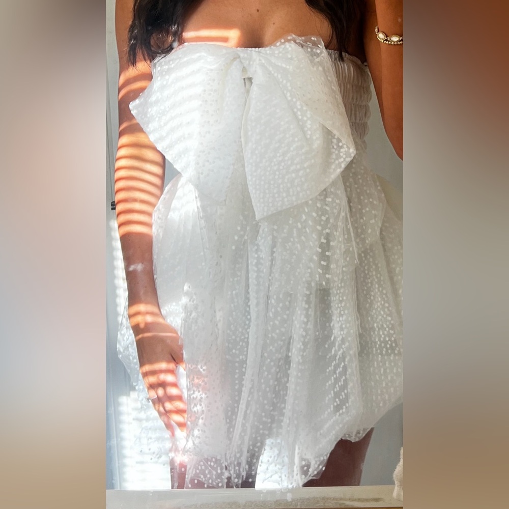 White Bow Dress